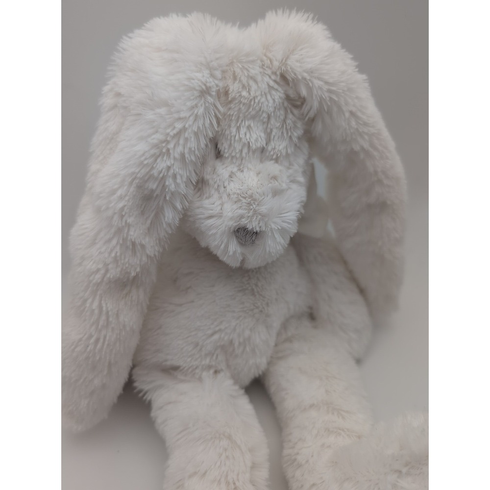 Dimpel 11" Lovey Soft White Bunny Plush - Picture 2 of 6
